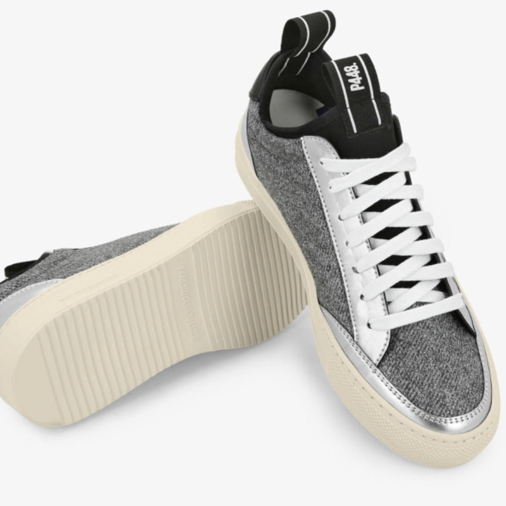 P448 Soho Sock Vegan Grey Sneaker Elementbytalia